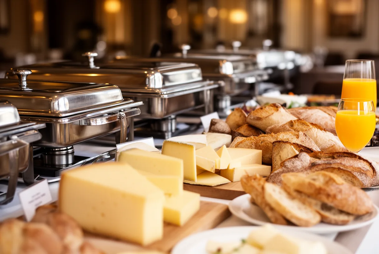 Buffet de brunch dans un hôtel strasbourgeois