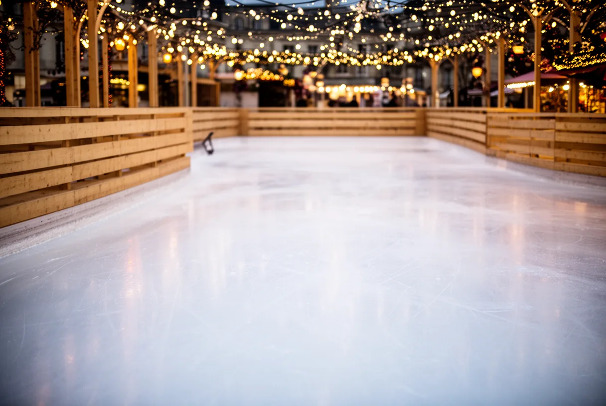 Patinoire du marché de Noël de Bordeaux